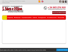 Tablet Screenshot of mudanzasjsaezehijos.com